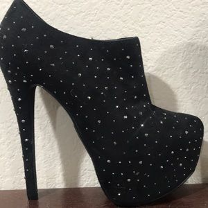 Paprika bootie heels
